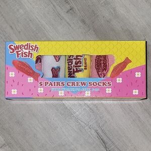 Swedish Fish Multicolor Crew Socks - 5 Pairs